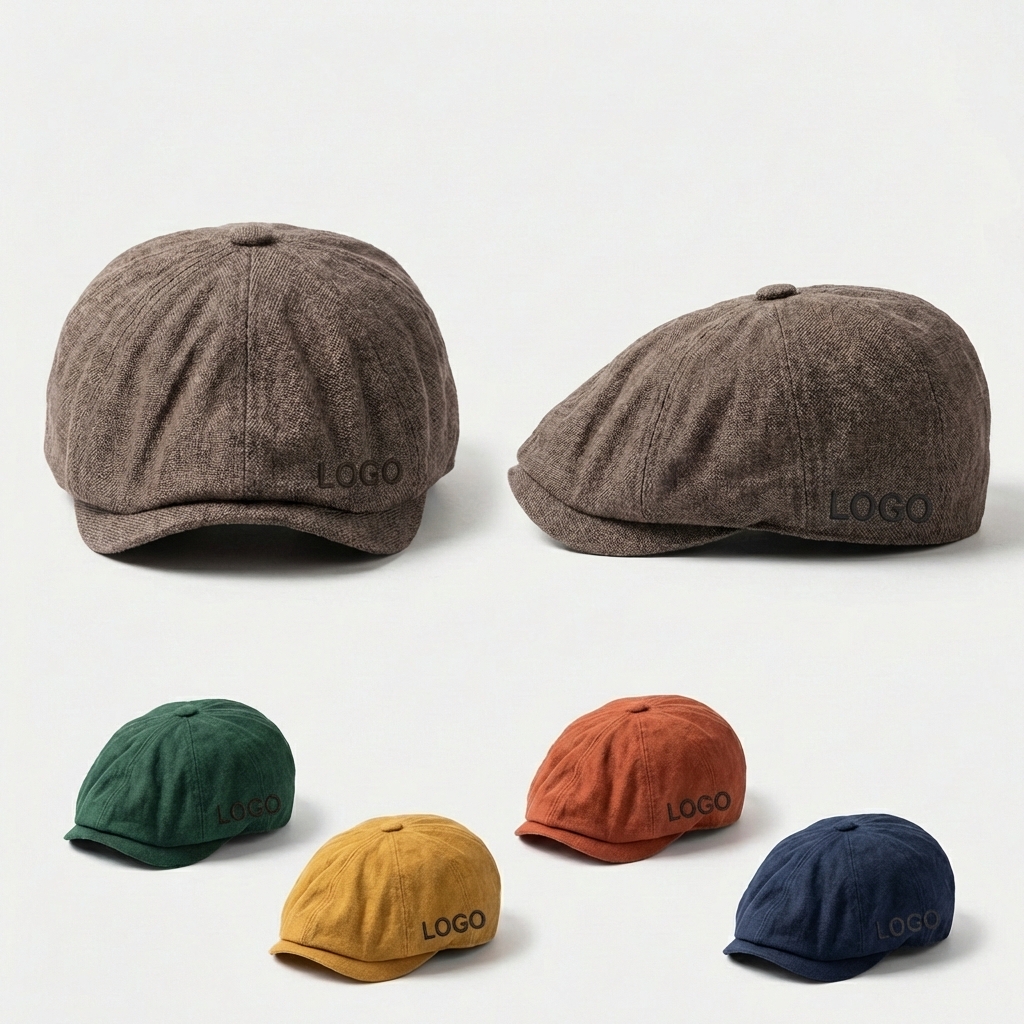 Classic Airflow Linen Newsboy Hat