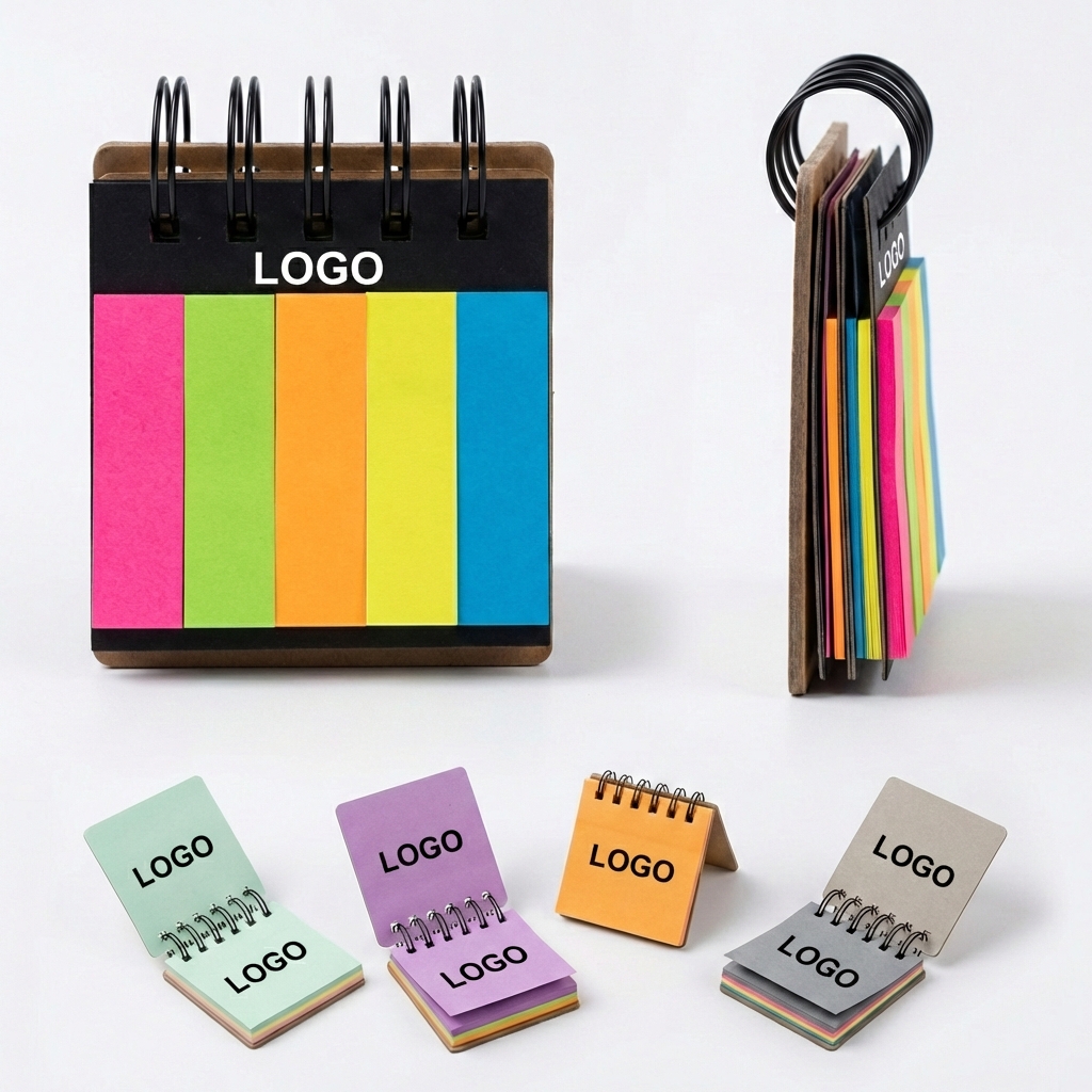 Vibrant Multi-Color Sticky Note Cube