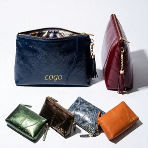 The GlossGuard Compact Leather Beauty Case