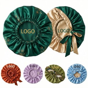 Satin-Lined Splash Proof Bathing Cap