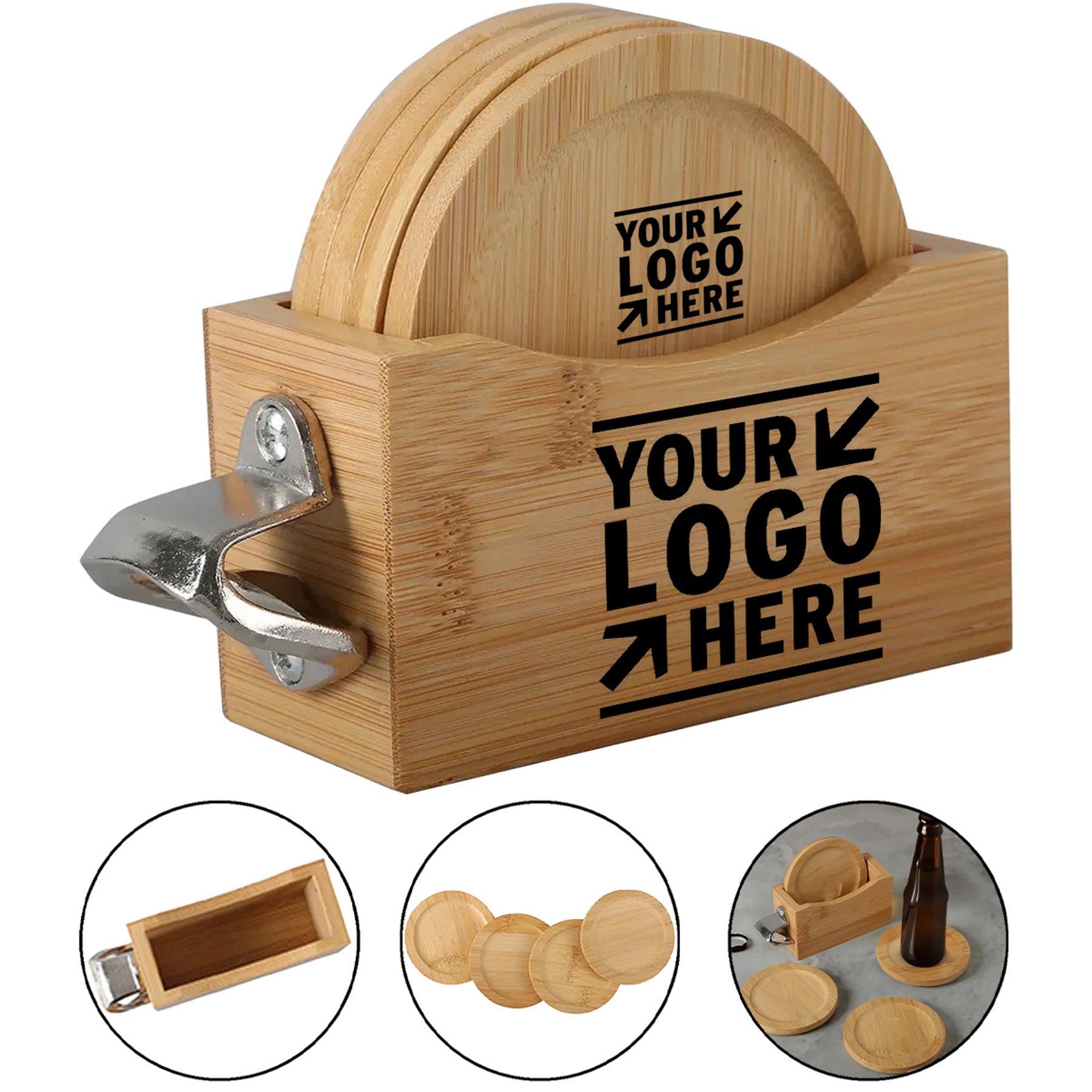 Eco-Friendly Bamboo Drinkware Set