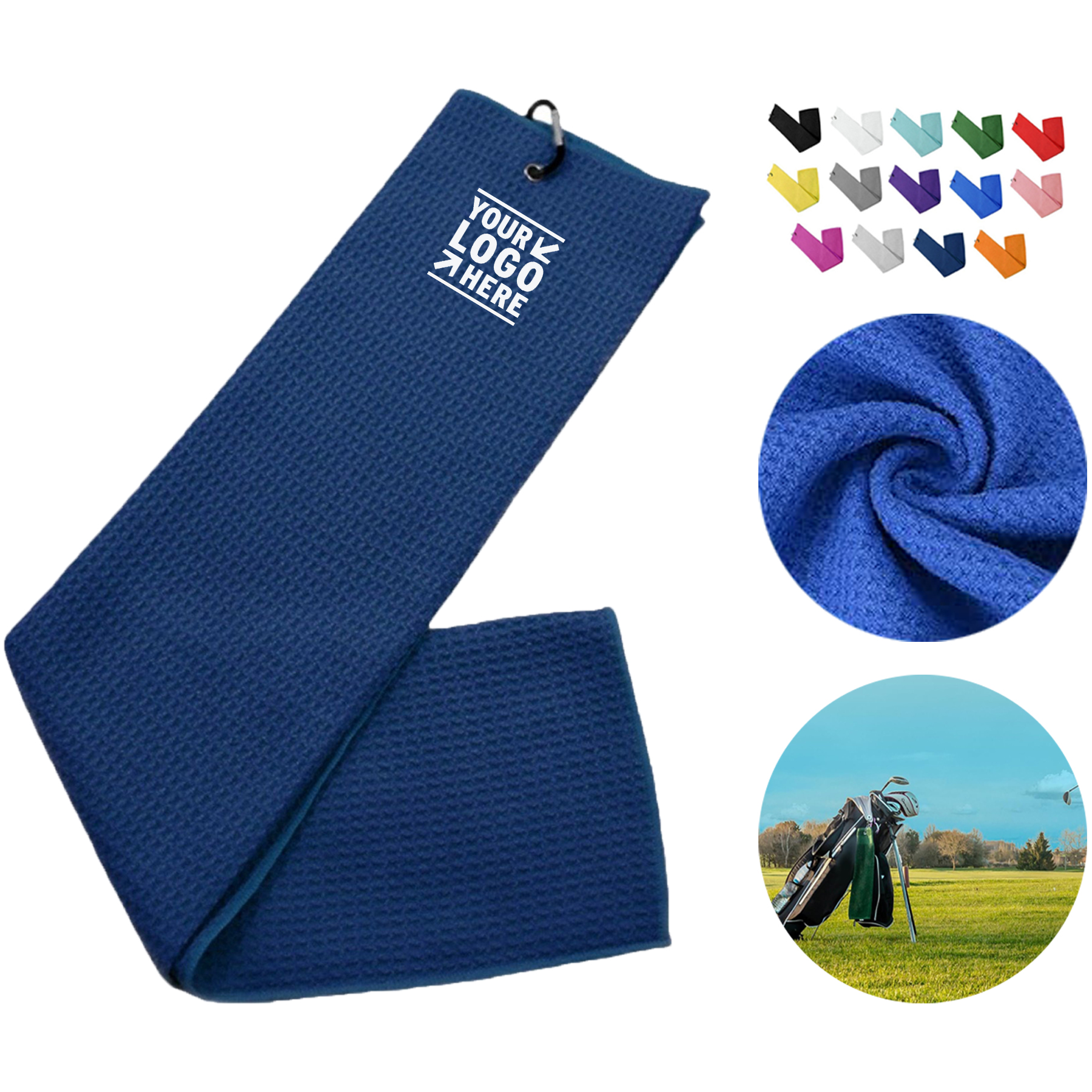 Premium Absorbent Sports Towel with Clip