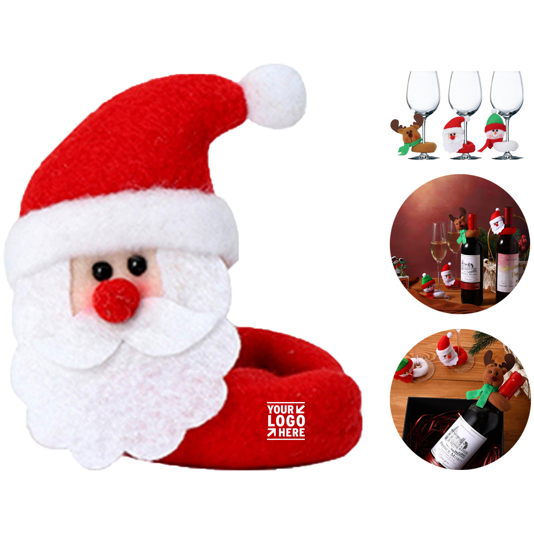Festive Wine Glass Charms