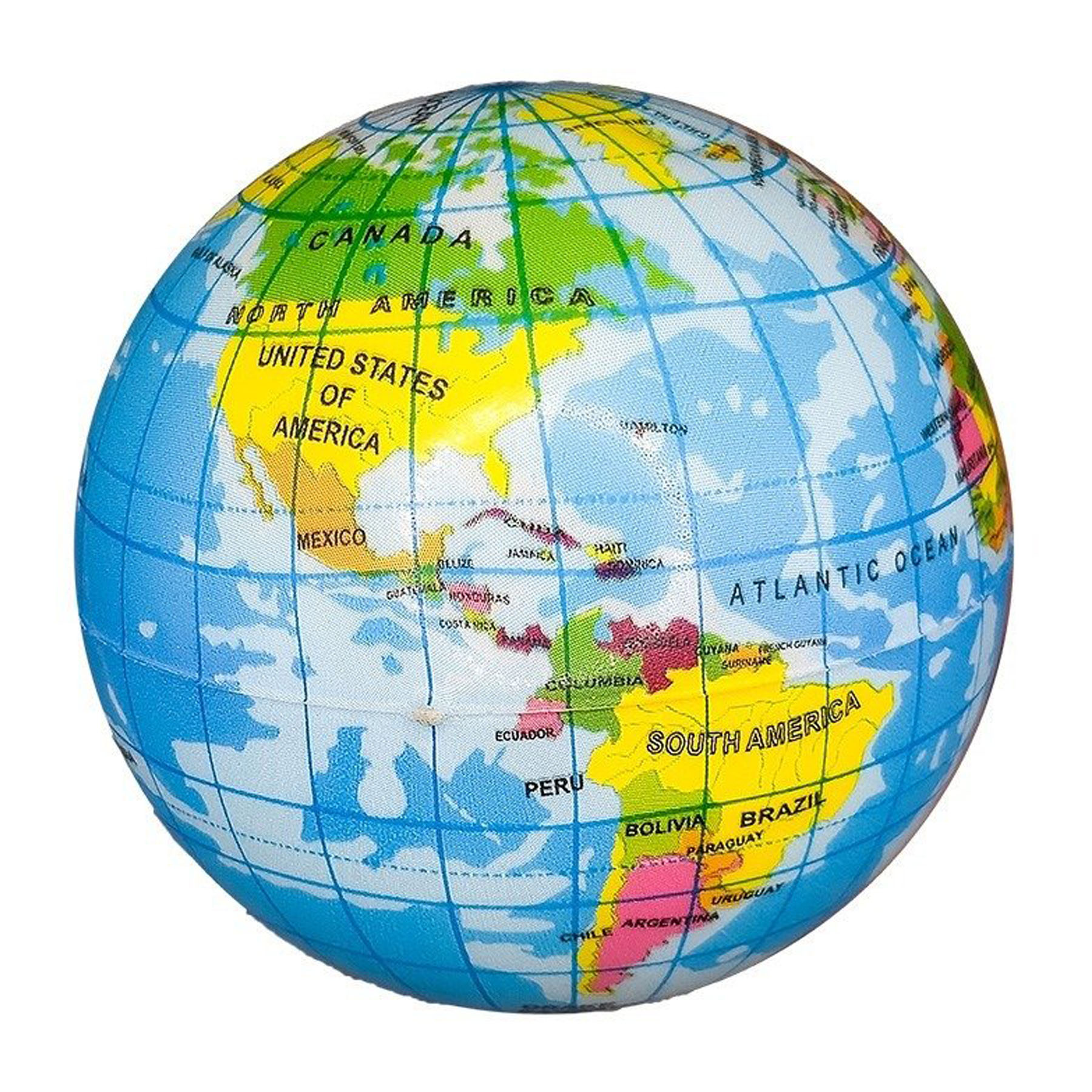 Printed Globe Stress Ball 2