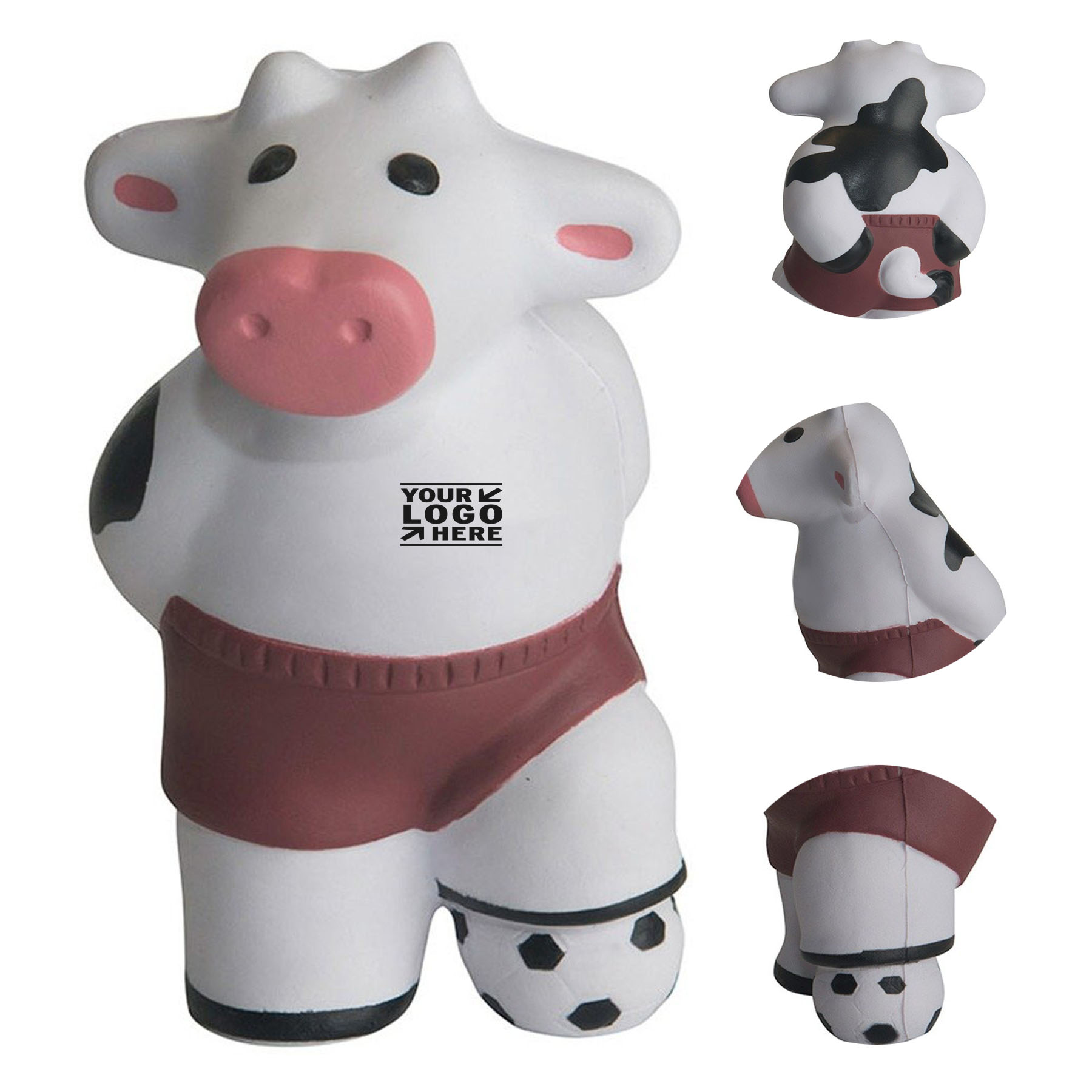 Soccer Cow Stress Ball