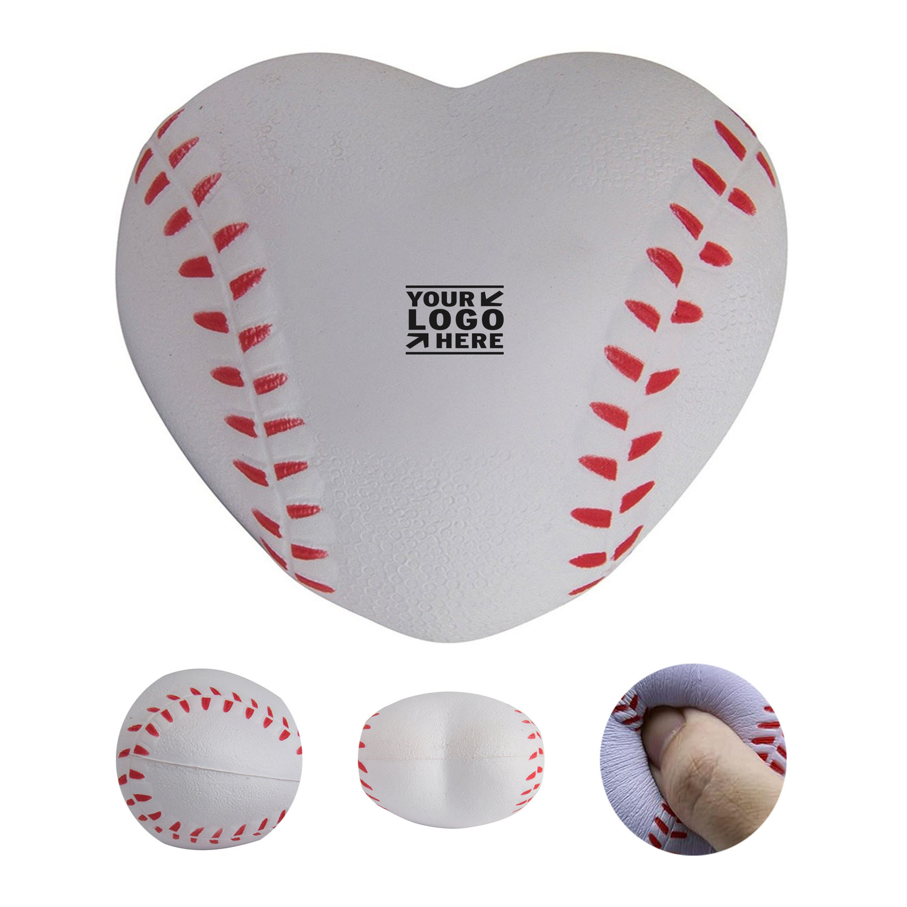 Baseball Heart Stress Relief Ball