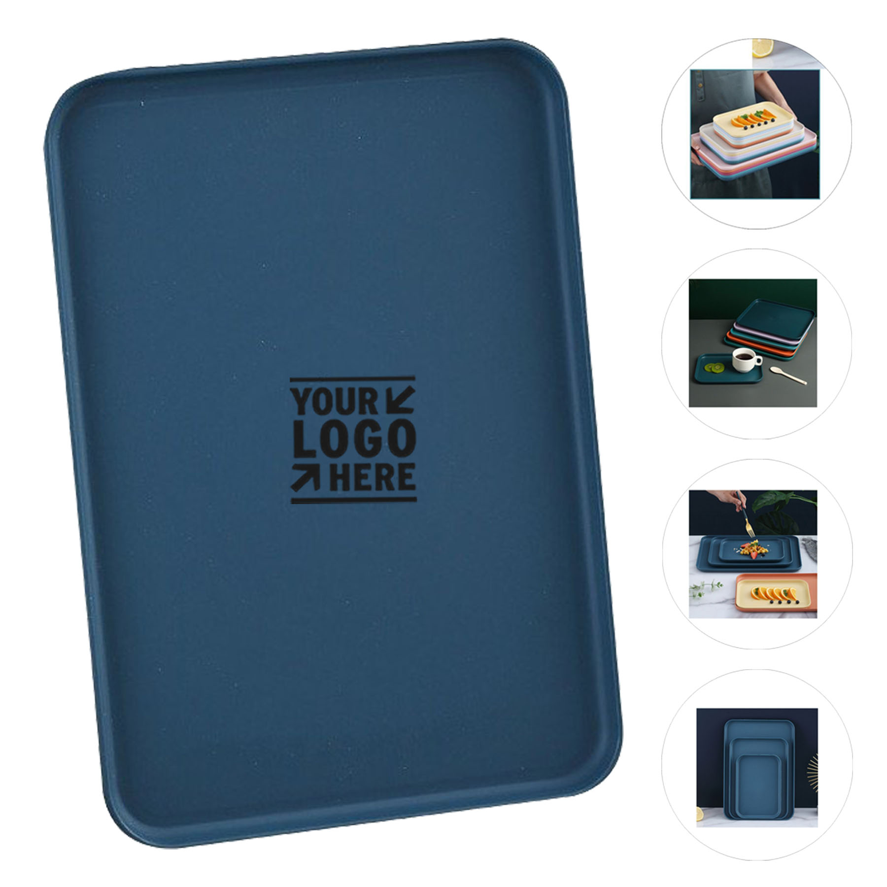 Eco-Friendly Rectangle Food Serving Tray