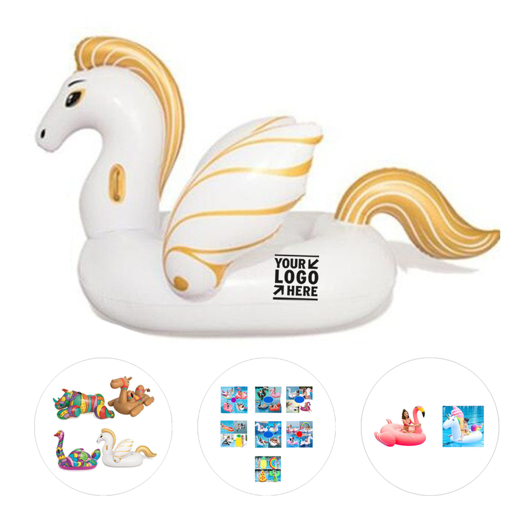 Personalized Vinyl Inflatable Water Lounger
