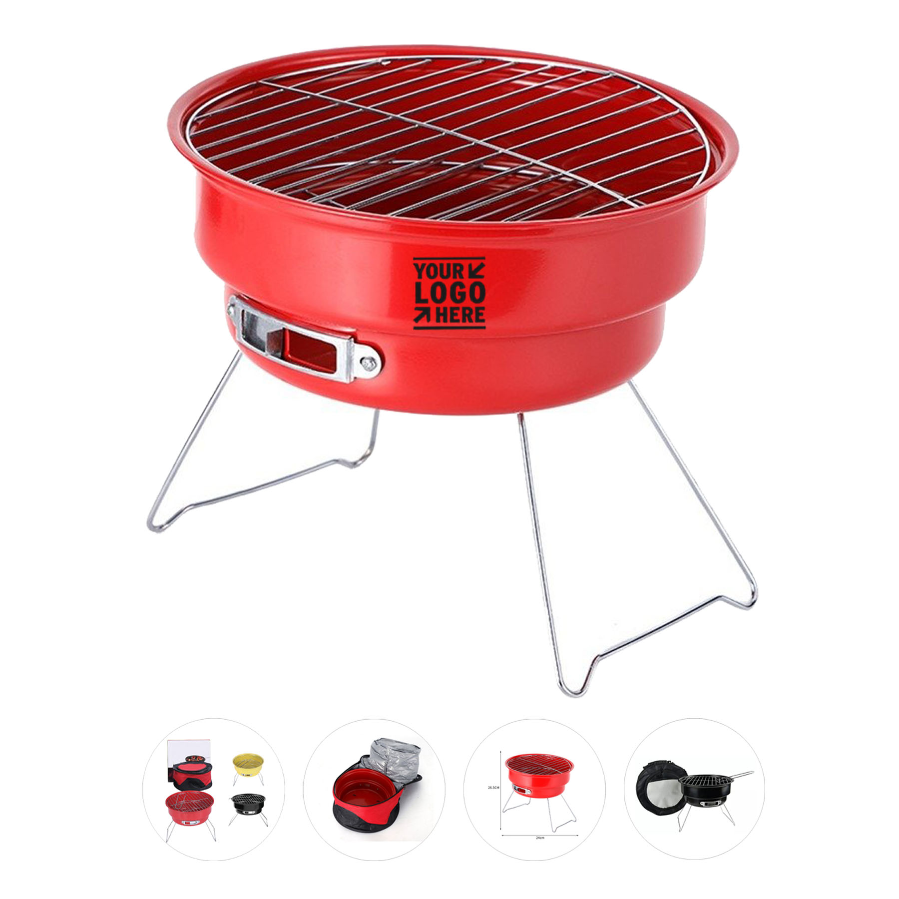 Compact Outdoor Dual-Use Grill Cooler