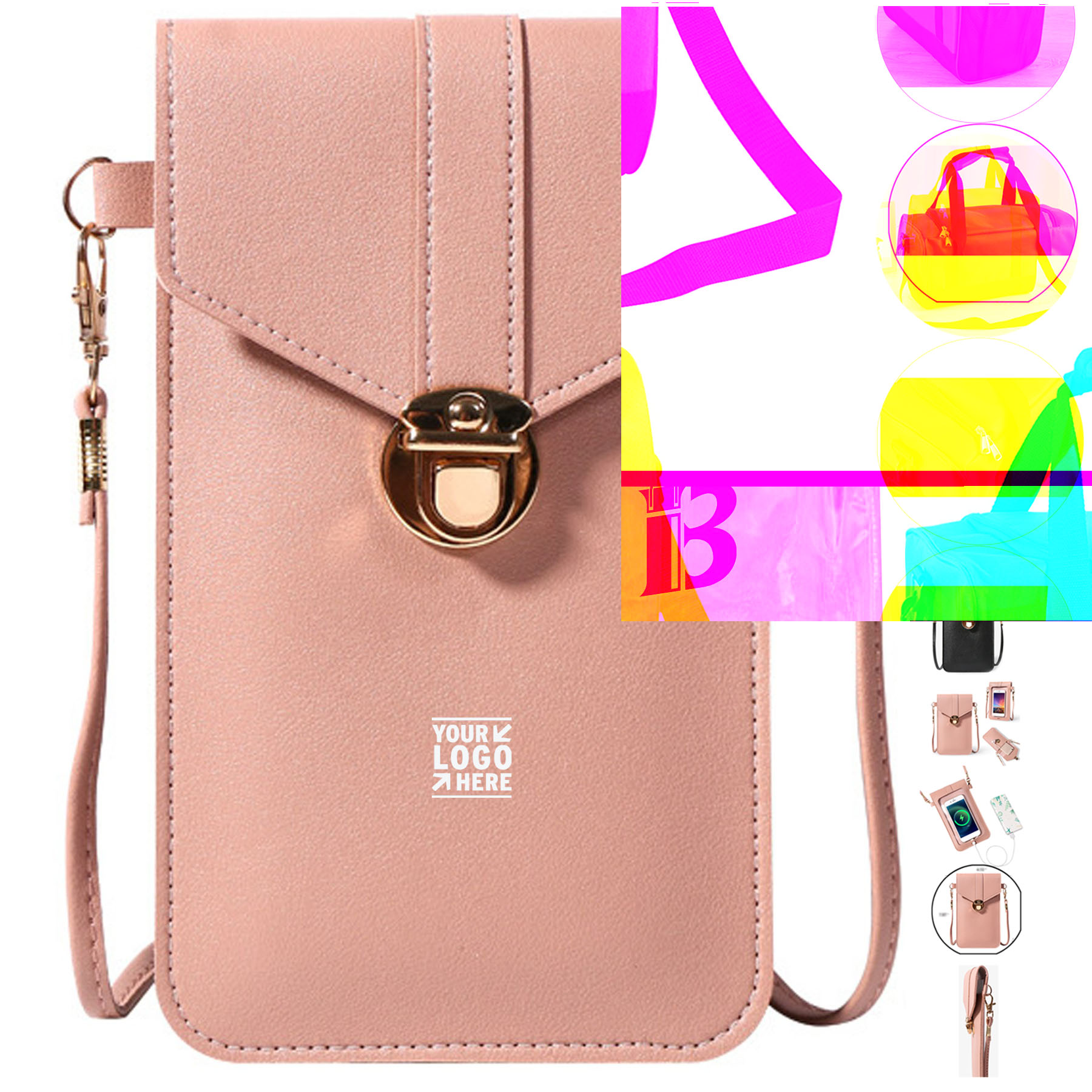 Compact Touchscreen Crossbody Phone Pouch