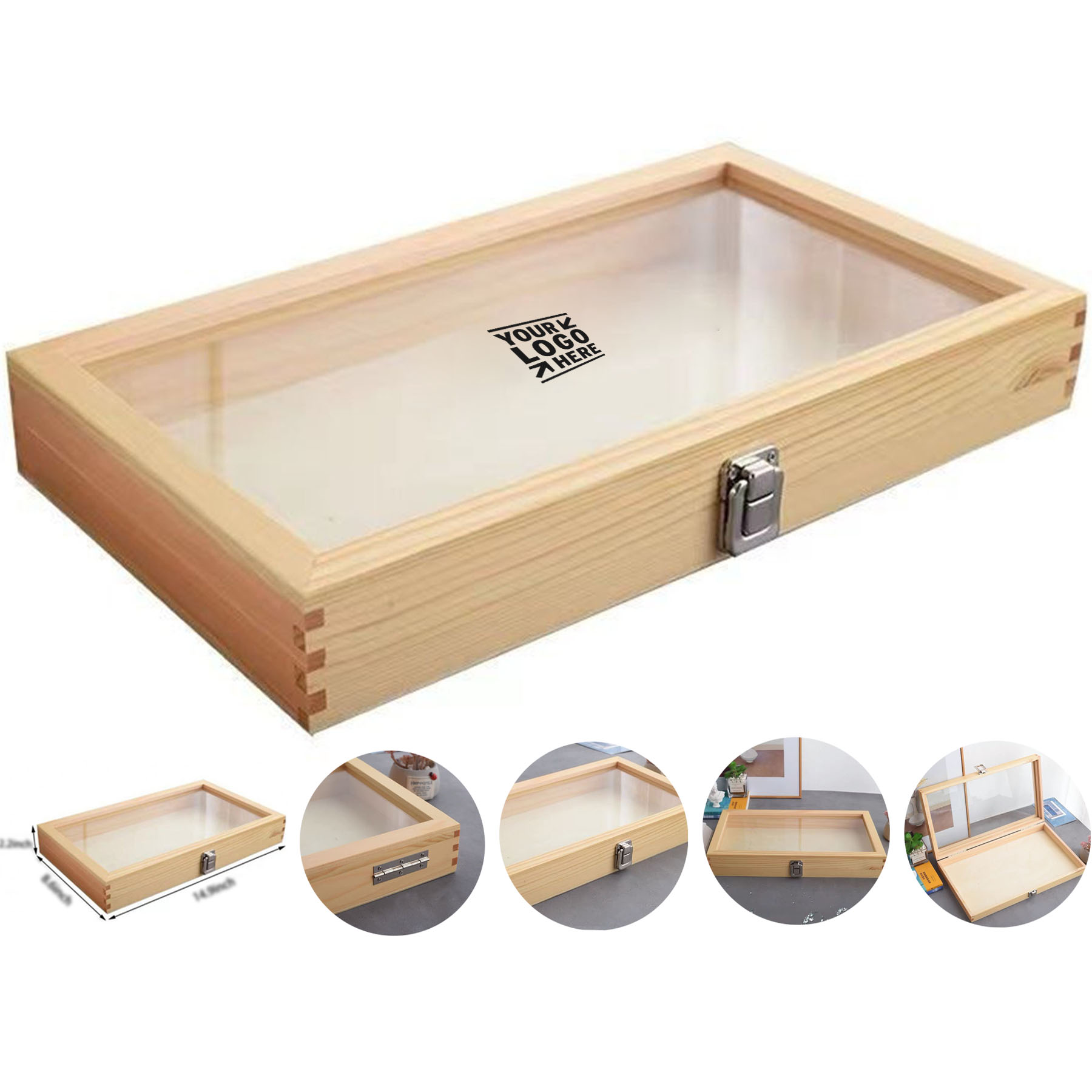 Elegant Wooden Jewelry Display Case