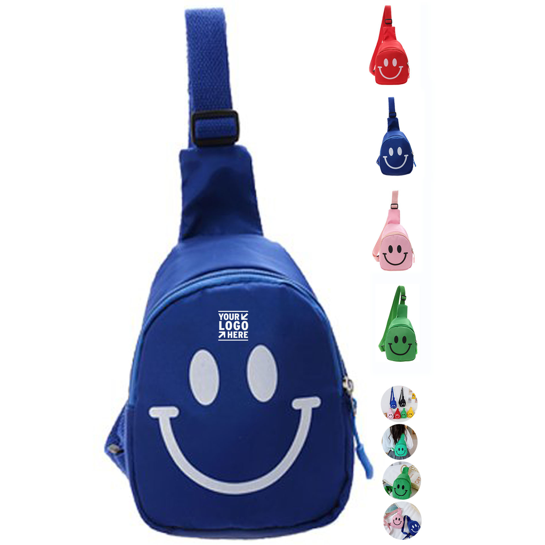 Kids' Fun Smiley Shoulder Bag