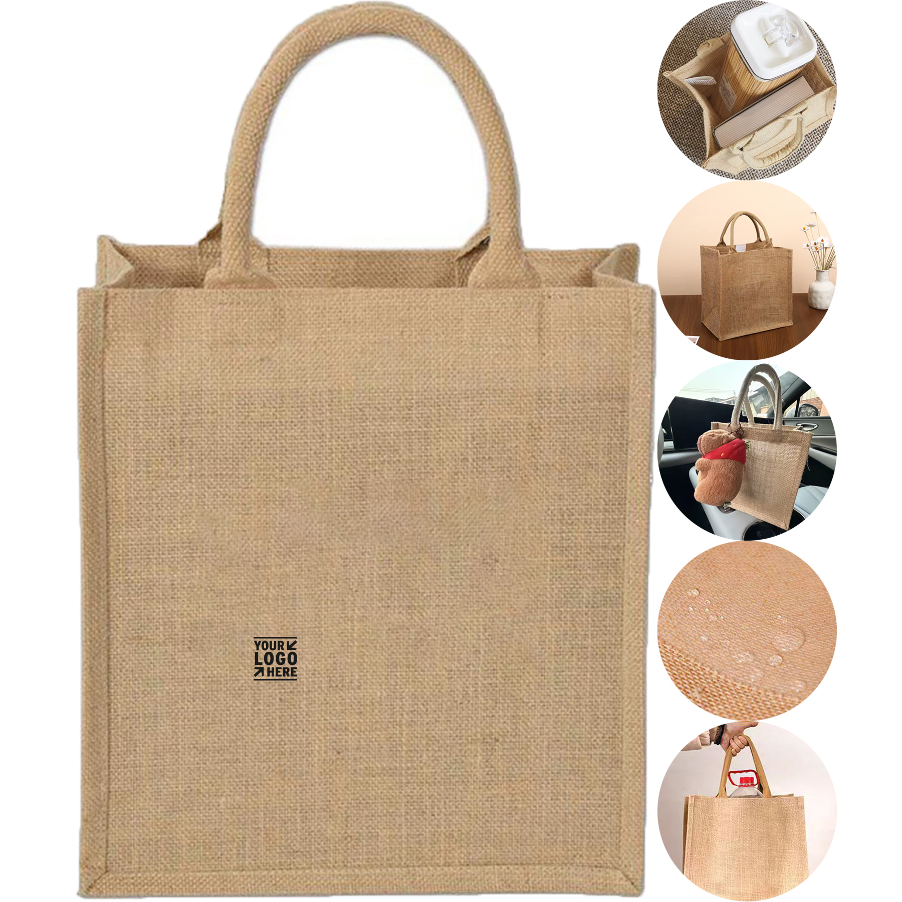 Natural Jute Tote Bag