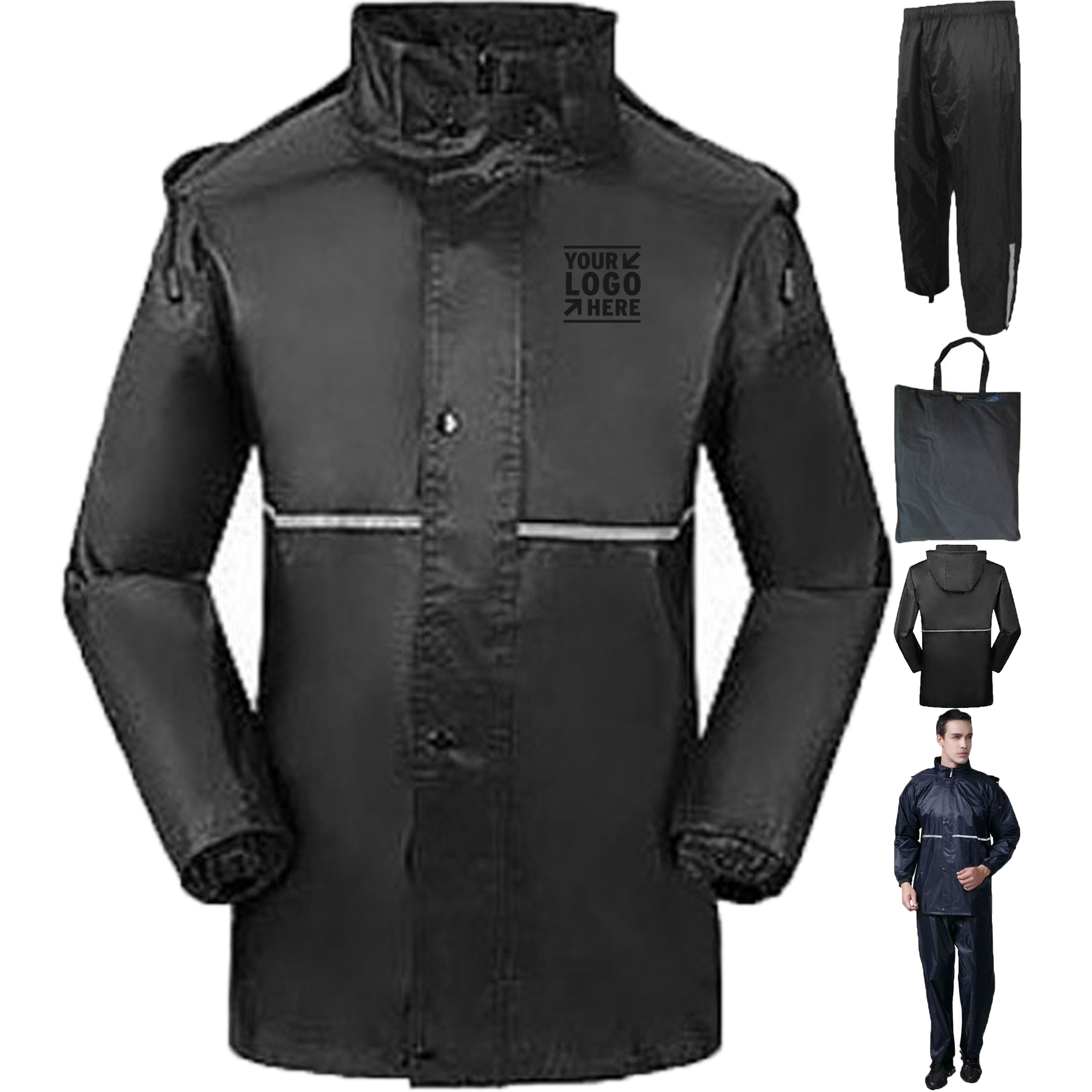 Reflective Waterproof Raincoat