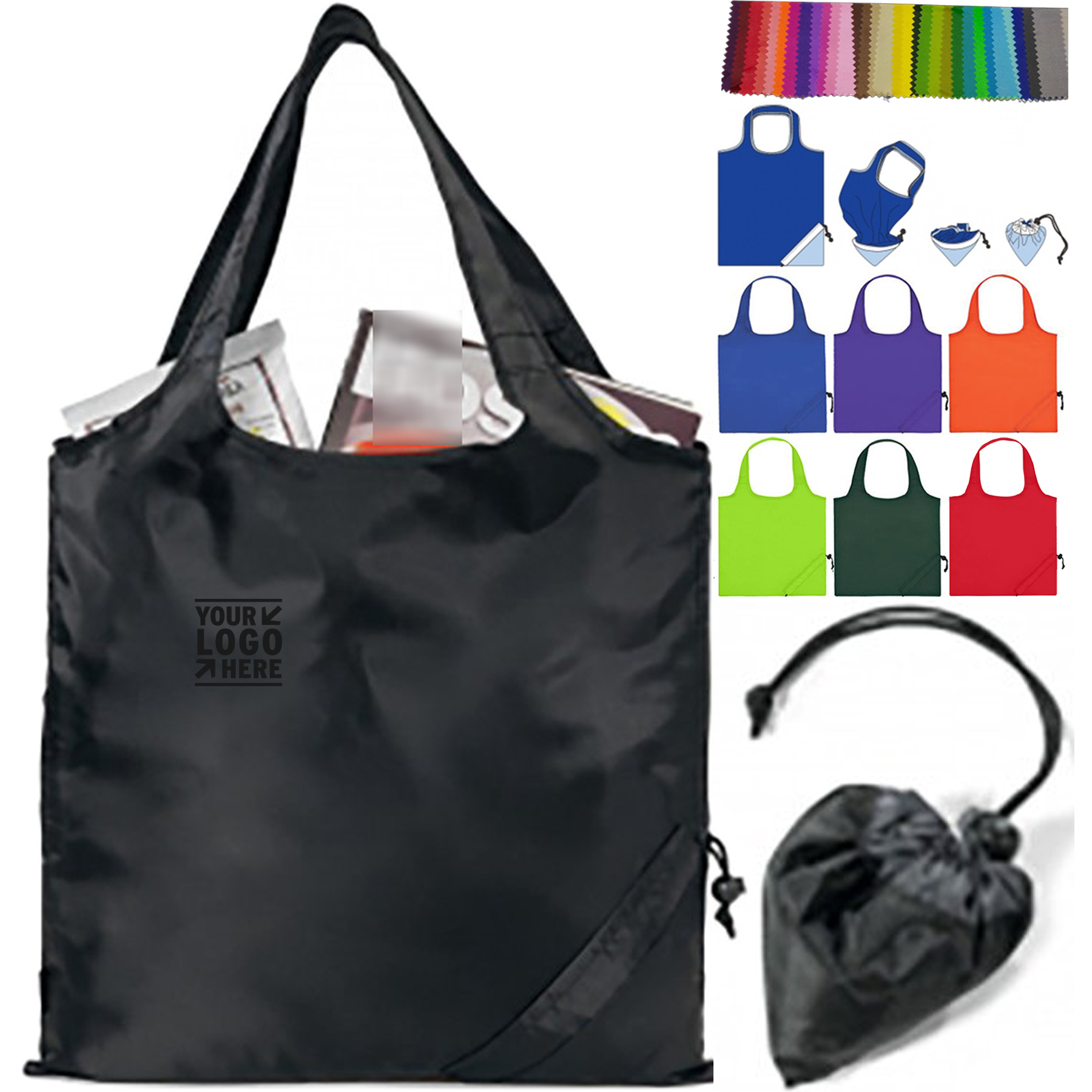 Compact Berry Design Foldable Carryall