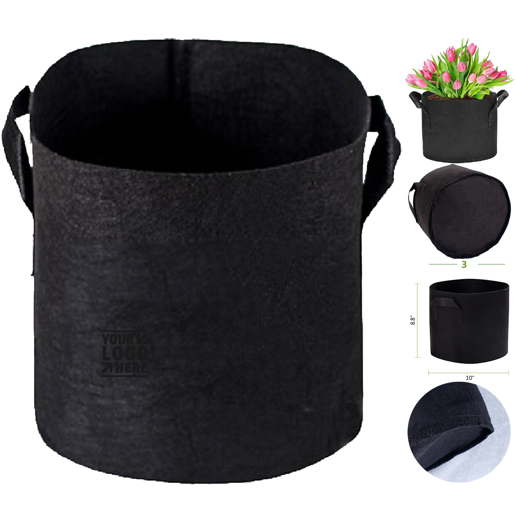 Portable Plant Grow Bag with Handles