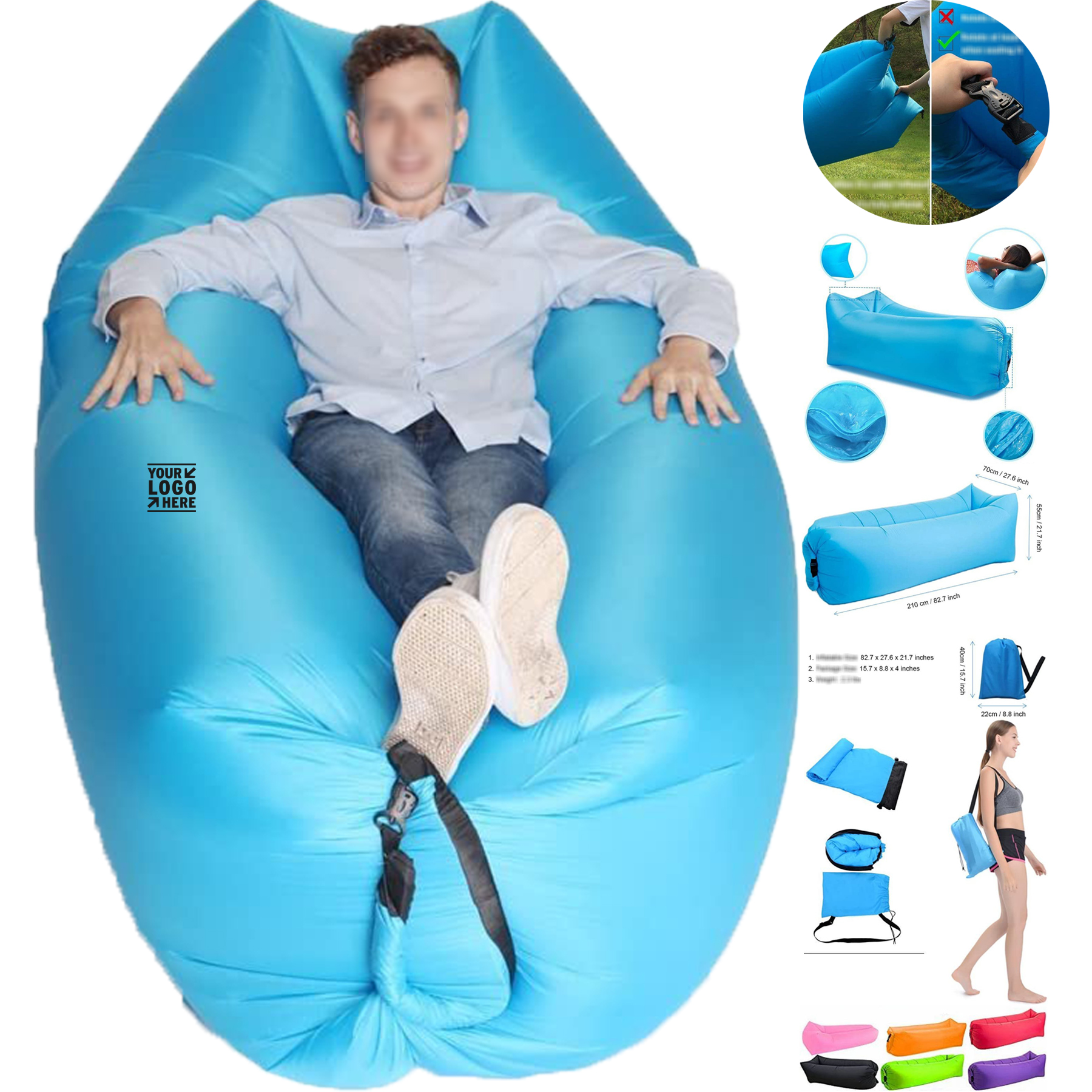 Portable Inflatable Outdoor Lounger