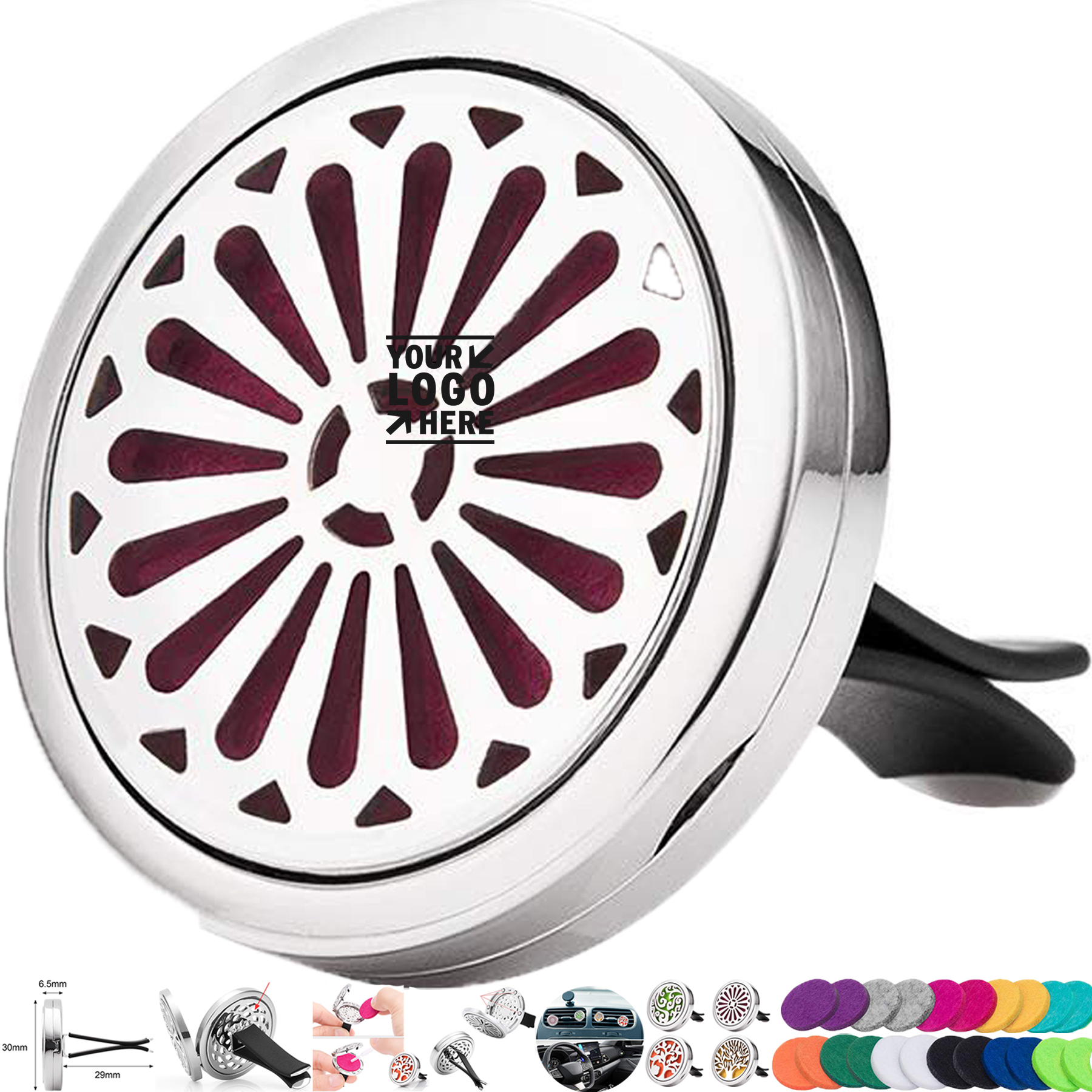Aromatherapy Car Clip