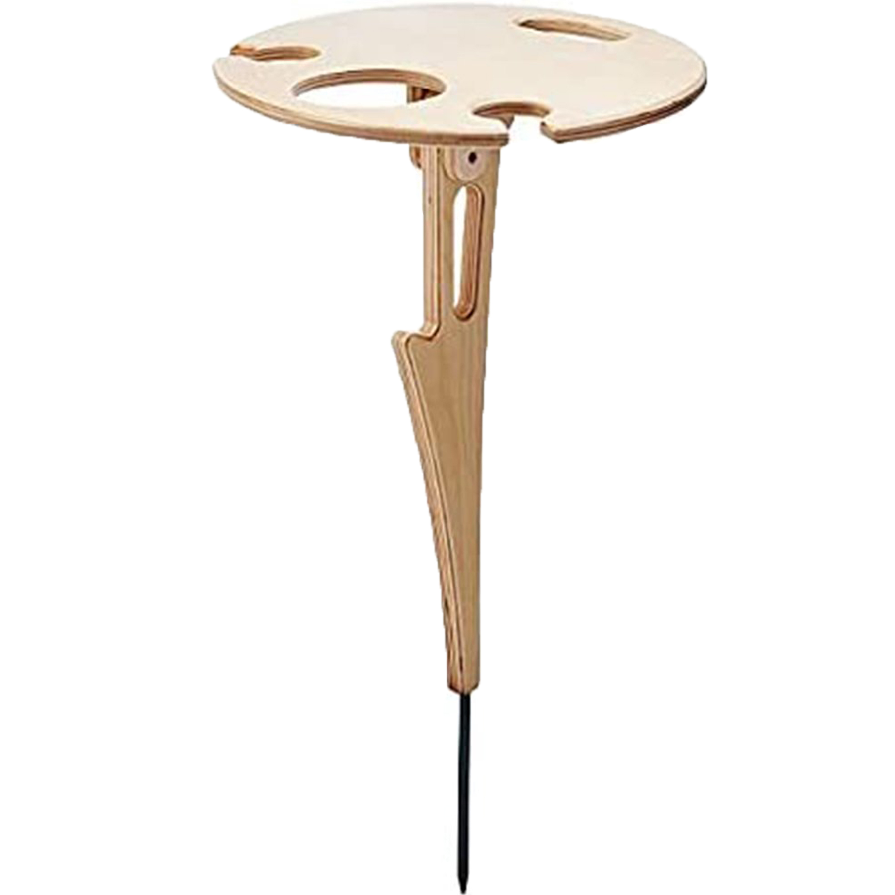 Garden Wine Table with Glass Holder 2