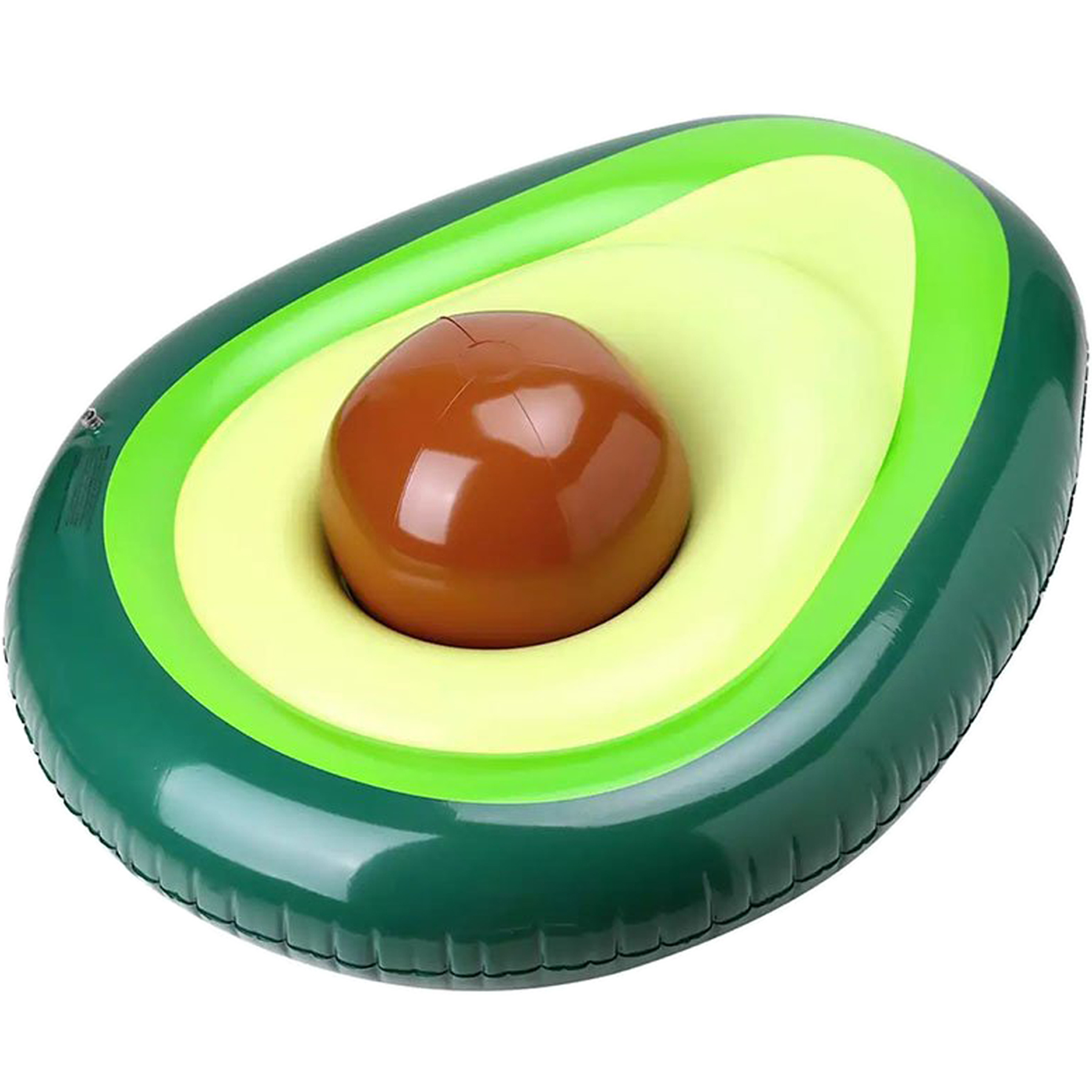 Avocado-Shaped Pool Float with Removable Ball 2