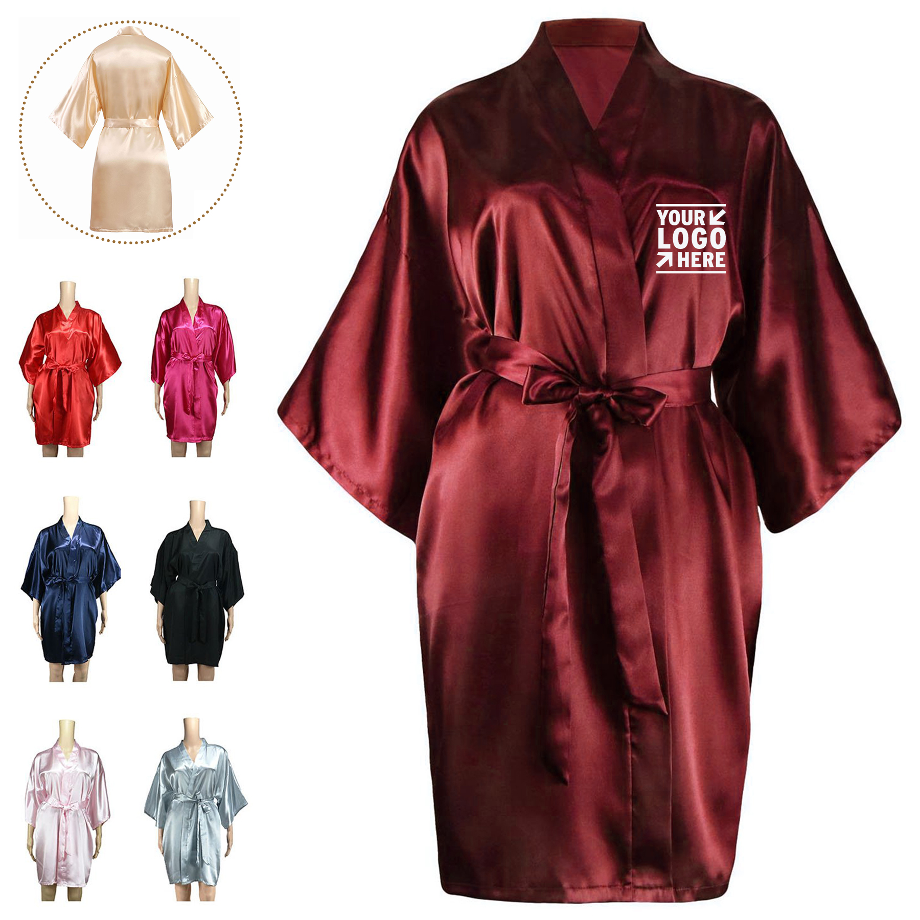 Silk Summer Bathrobe