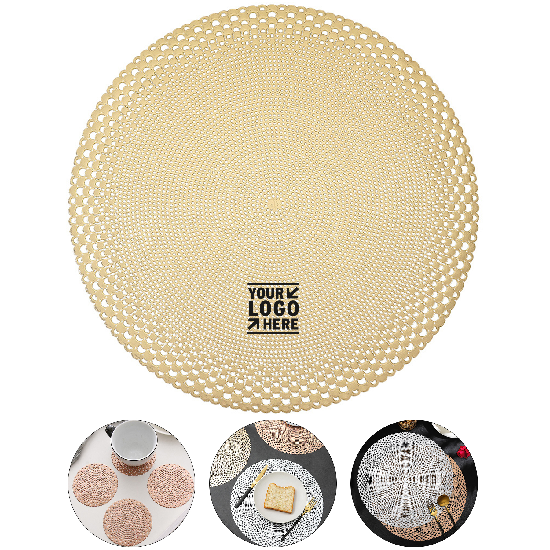 Elegant Round Heat-Resistant Table Mat