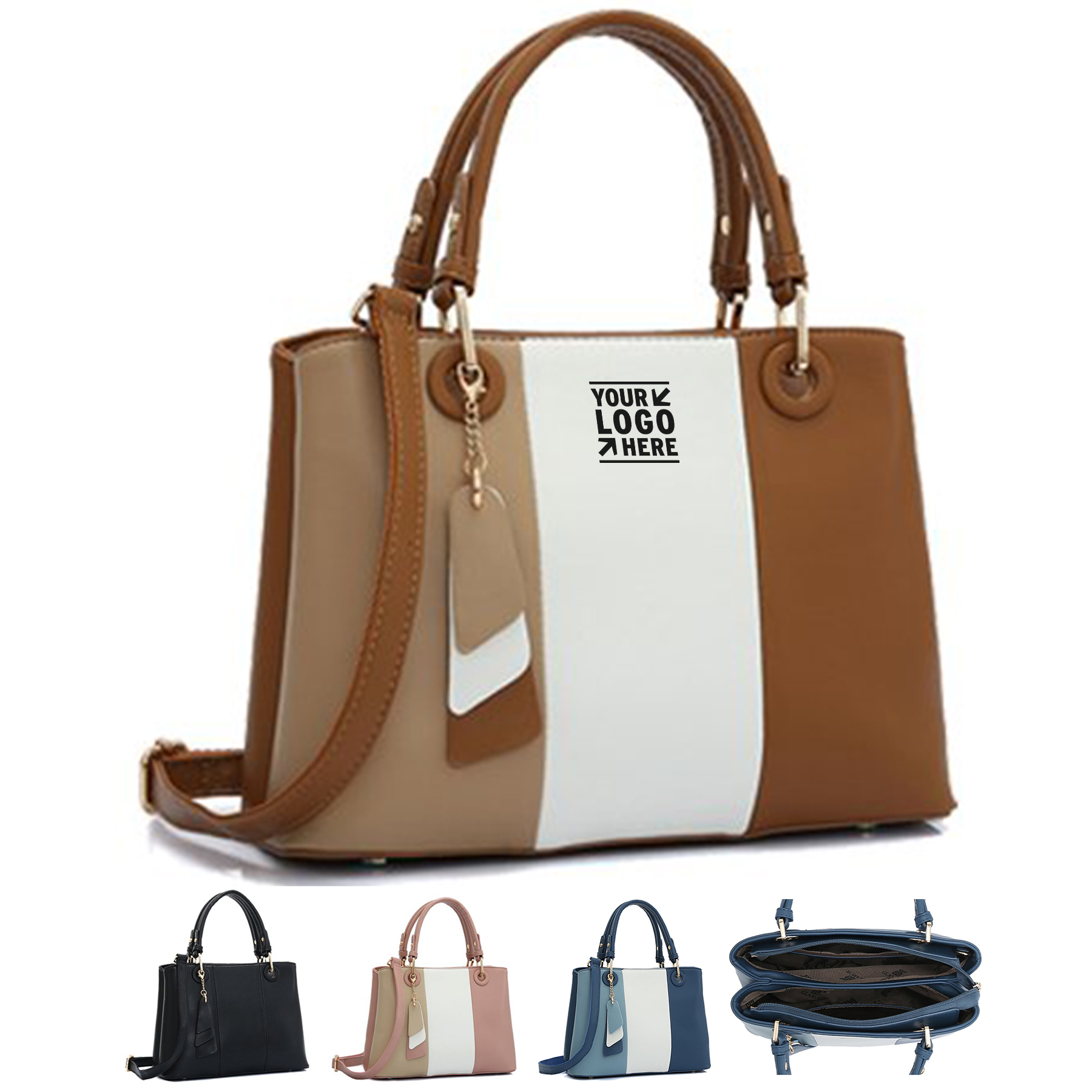 Chic Color-Block Tote