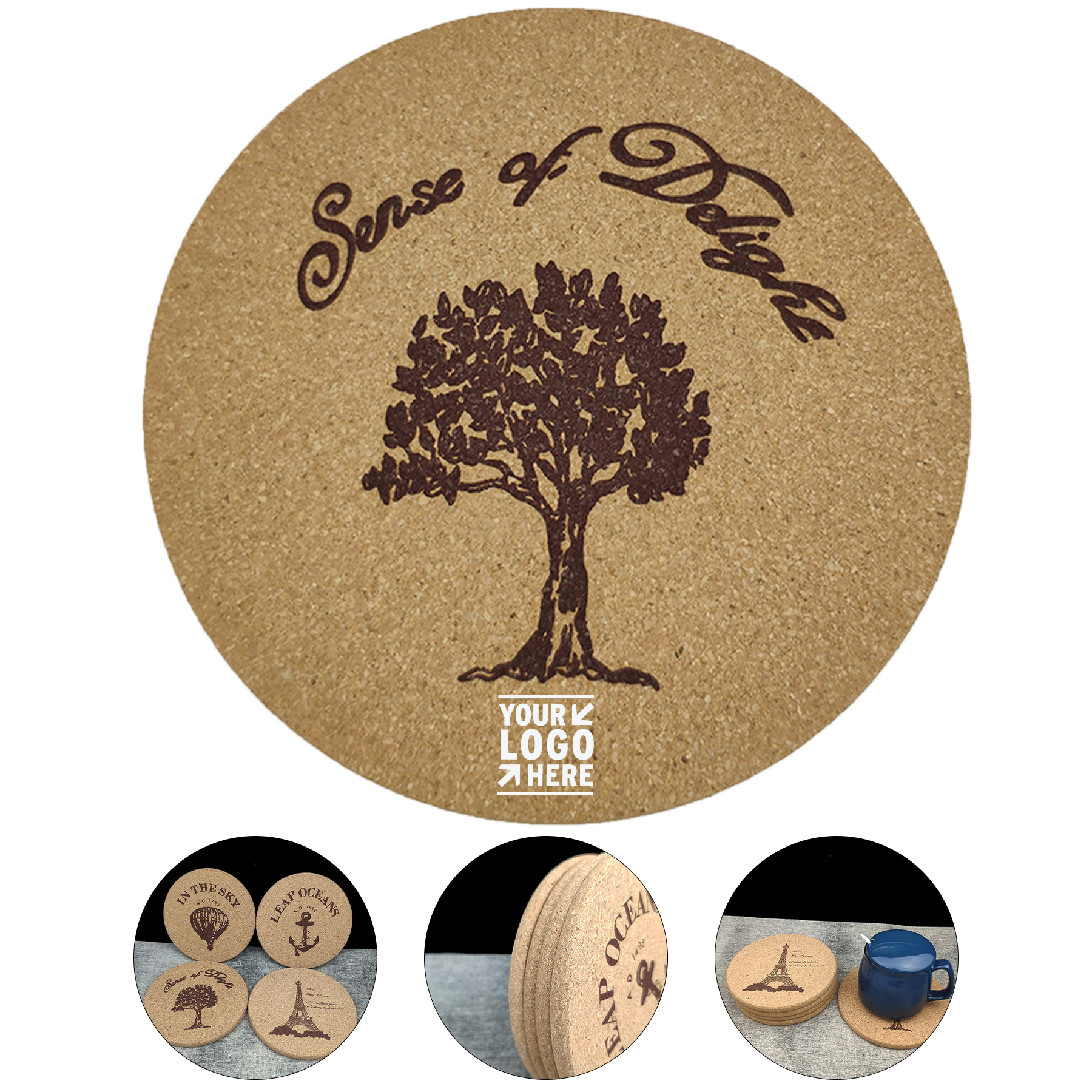 Natural Wood Drink Mat