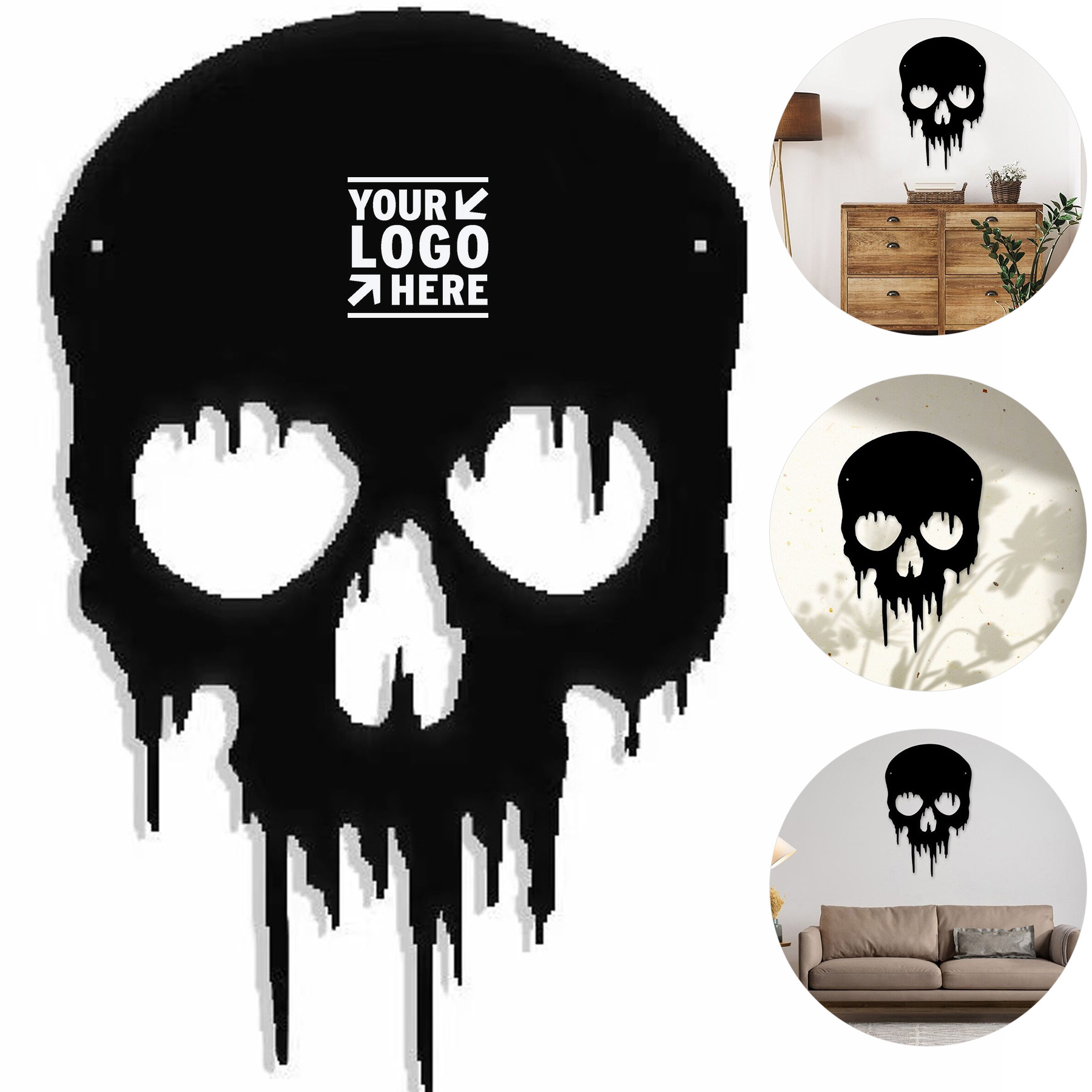 Gothic Skull Wall Art