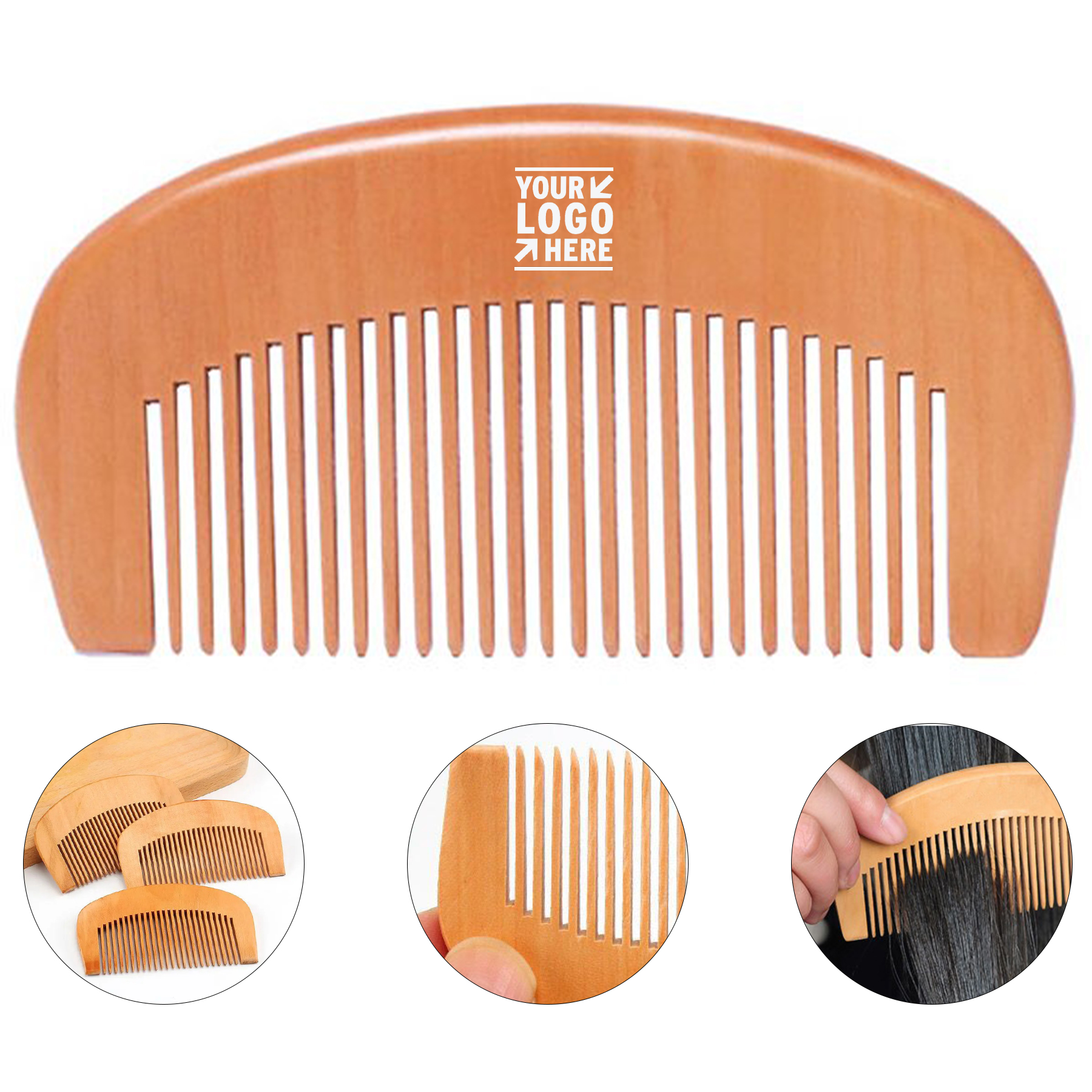Natural Wood Hair Comb
