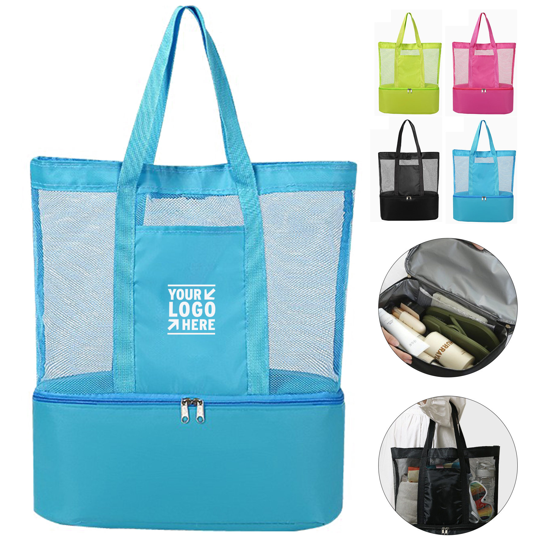 Versatile Mesh Cooler Tote