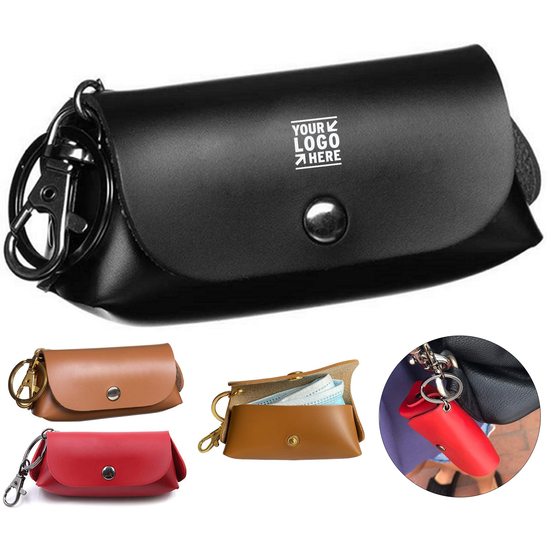 Compact Keychain Mask Pouch