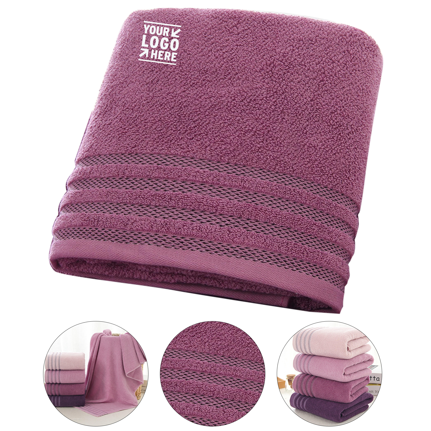 Soft Lavender Bath Towels