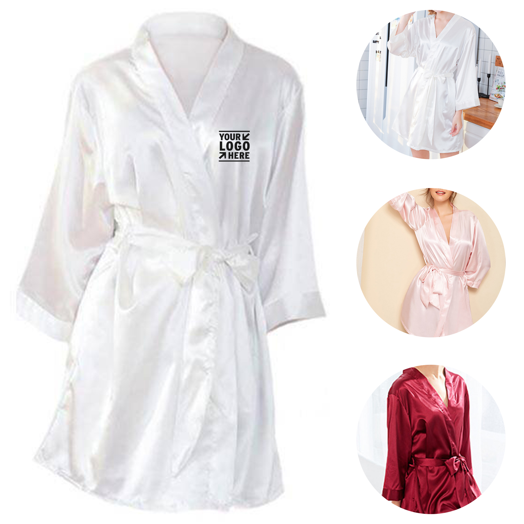 Silk-Like Elegant Robe
