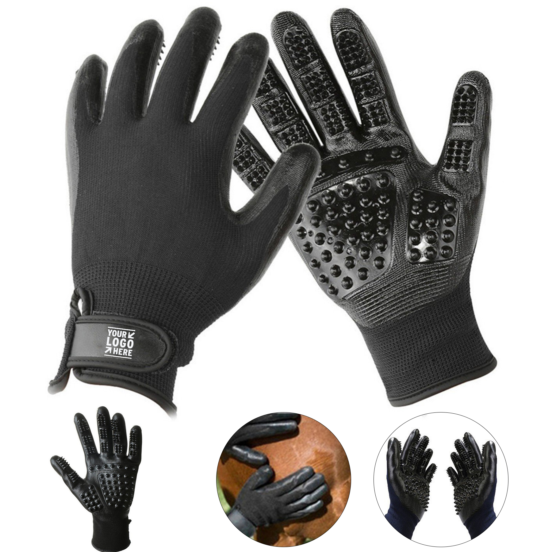 Pet Grooming Glove Duo