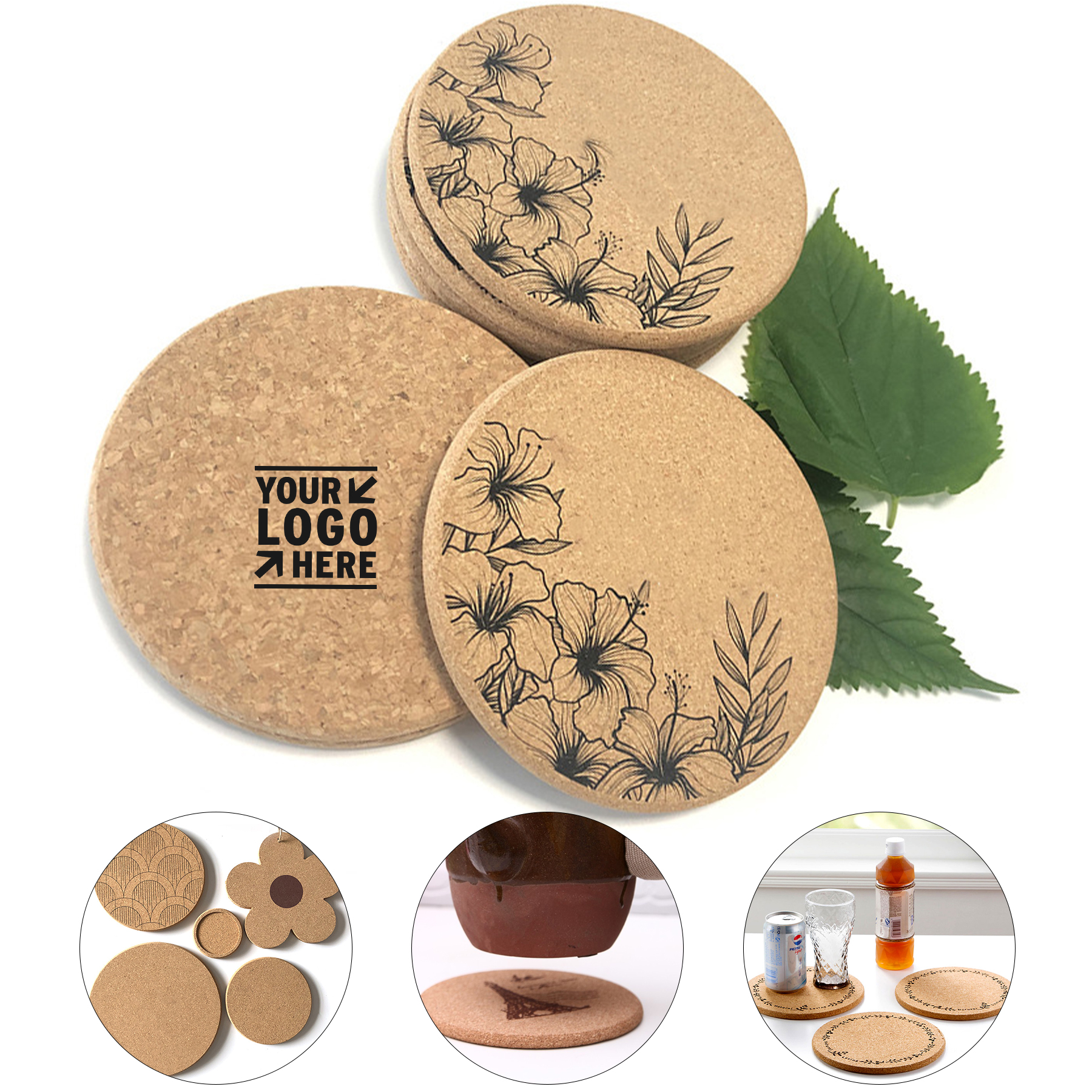 Custom Cork Drink Protectors