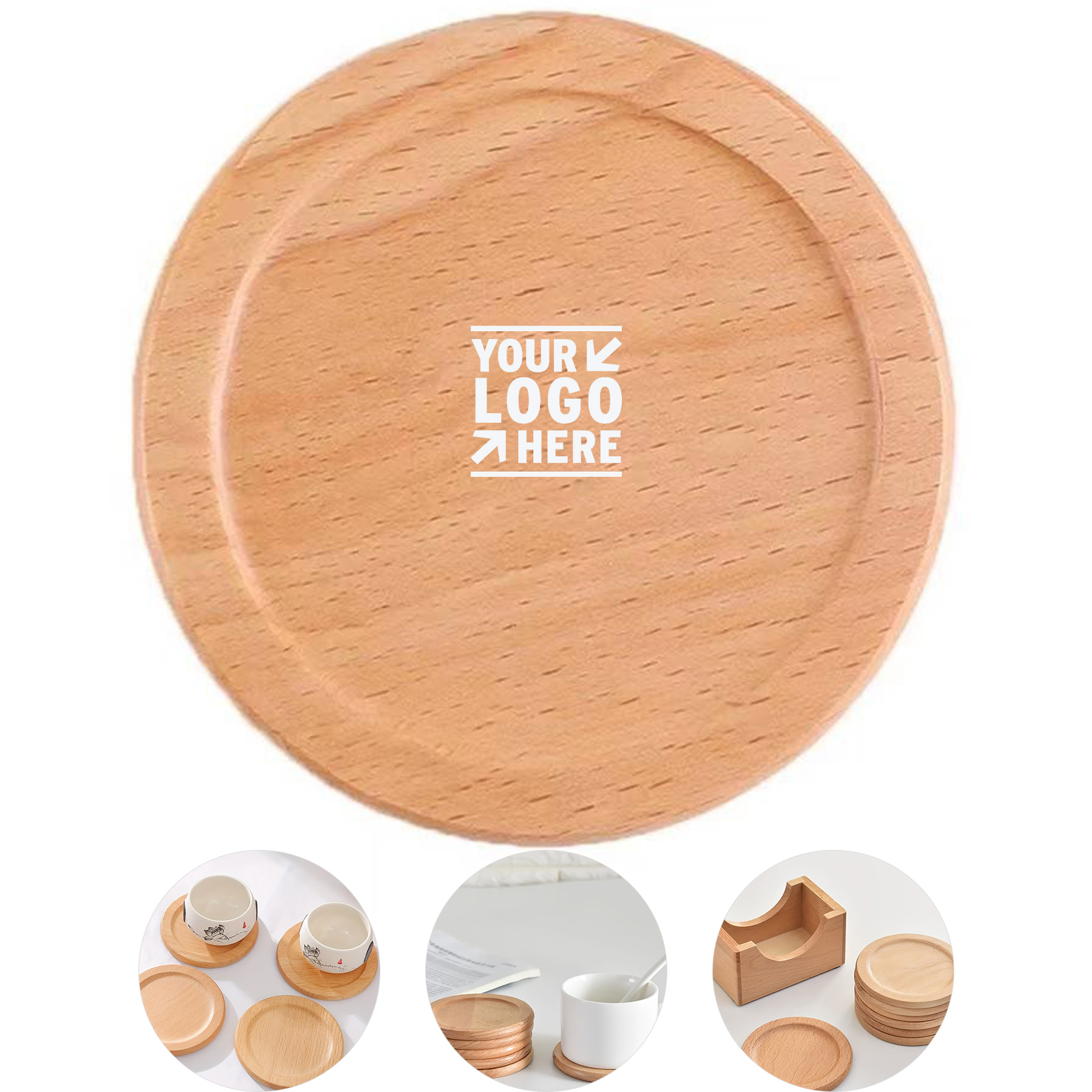 Natural Wood Drink Protectors