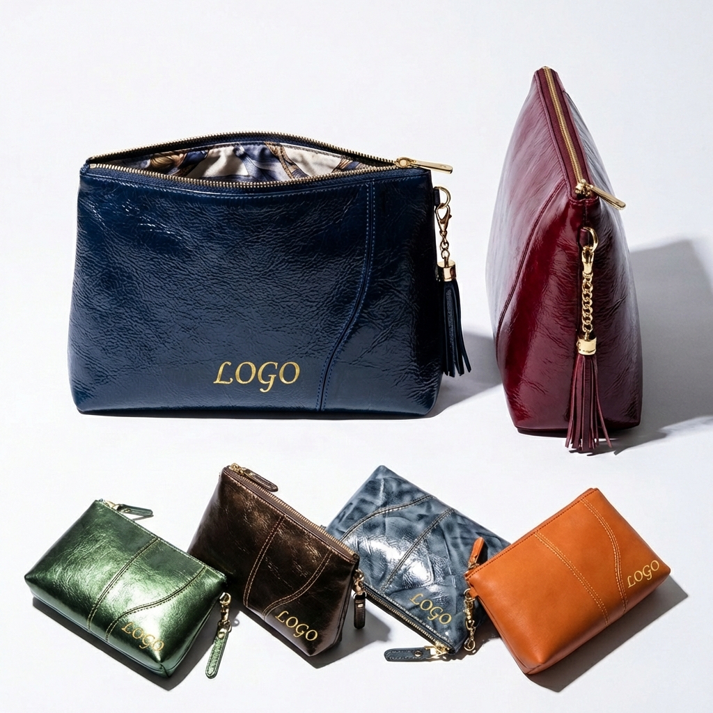 The GlossGuard Compact Leather Beauty Case