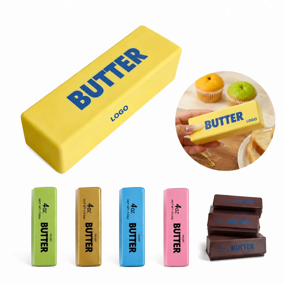 Butter PU Slow-Rise Squishy Stress Relief Toy