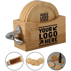 Eco-Friendly Bamboo Drinkware Set