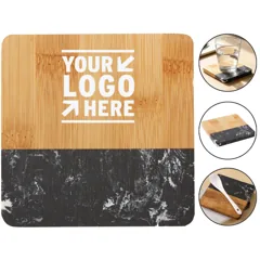 Natural Wood and Stone Drink Mat
