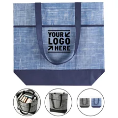 Utility Tote Bag with Multiple Pockets