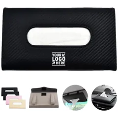 Premium Leather Car Tissue Organizer