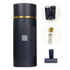 Personalized Round Gift Container for Bottles