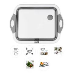 Foldable Kitchen Prep Board with Drainer