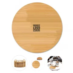 Personalized Eco-Friendly Bamboo Drink Coaster