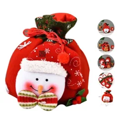 Festive Drawstring Gift Pouches
