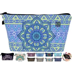 Floral Pattern Waterproof Cosmetic Pouch