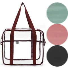 Clear Zippered Tote Bag