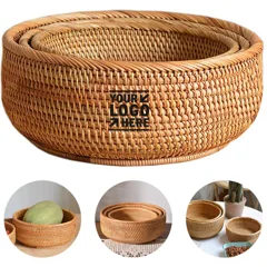 Natural Woven Snack Basket